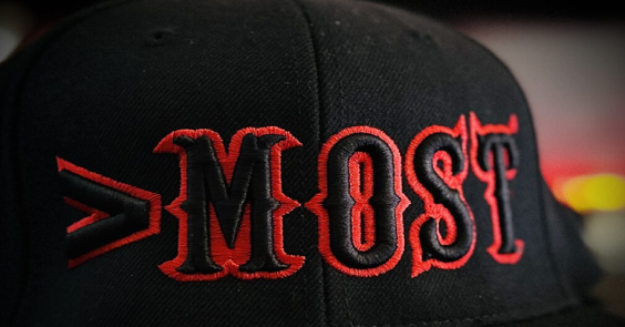 Two grey caps with logo