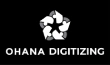 Billys Custom Digitizing logo in black and white