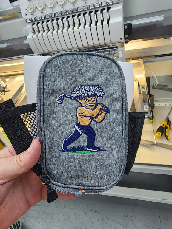 Artwork in digitized and stitch form