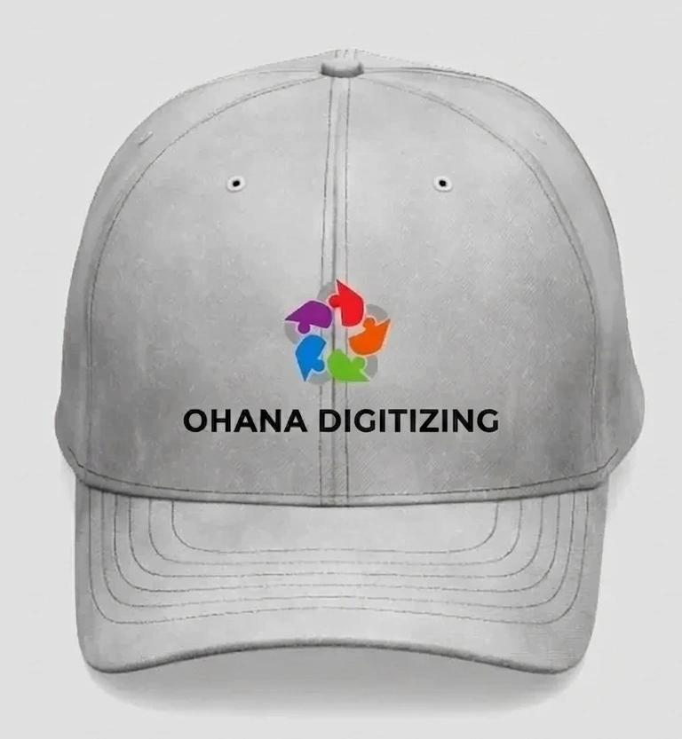 A front view of a cap